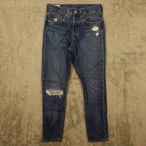Levi's jeans 501 original fit skinny women's 26 blue denim red tab‎ premium